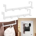 thumbnail image 1 of Over the Door Hanger Hook, Over the Door Towel Rack with 5 Coat Hooks, Waterproof Over Door Coat Rack Towel Hanger for Coats, Hats, Robes, Towels, 1 of 8