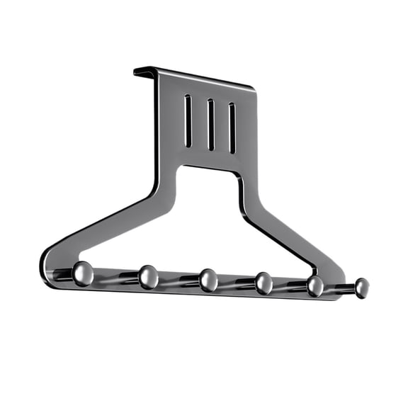 Over the Door Hanger Rack, Entryway Hook Rack, Multi Purpose Door Organizer for Bedroom, Heavy Duty Metal Door Hook for Bathroom, Closet Organizer