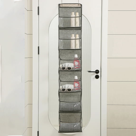 Over the Door Hanging Organizer with Large Pockets, Heavy Duty Closet Door Storage for Nursery, Bathroom, Pantry, Toys and Diapers