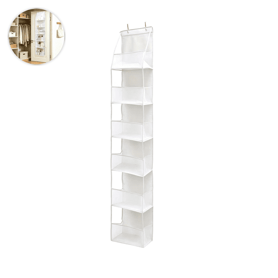 Over-the-Door Hanging Storage Bag with Large Capacity and Multiple Compartments for Organizing Home and Dorm Spaces
