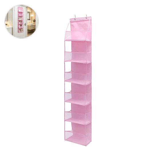 Over-the-Door Hanging Storage Bag with Large Capacity and Multiple Compartments for Organizing Home and Dorm Spaces