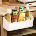 thumbnail image 1 of Over the Door Hanging Storage Basket Organizer Plastic Shelf for Kitchen Bathroom and Office, 1 of 6