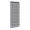 thumbnail image 1 of Over the Door Hanging Storage Organizer with Metal Hooks, 40 Cells Large Pocket Non-Woven Shoe Rack for Closet Gray 76" x 26", 1 of 4