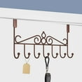 thumbnail image 1 of Over the Door Hooks Over the Door Hanger For Towel Rack Coat Rack Hanger Hooks For Clothing Anti-Rust Rack Hook Clothes Storage, 1 of 6