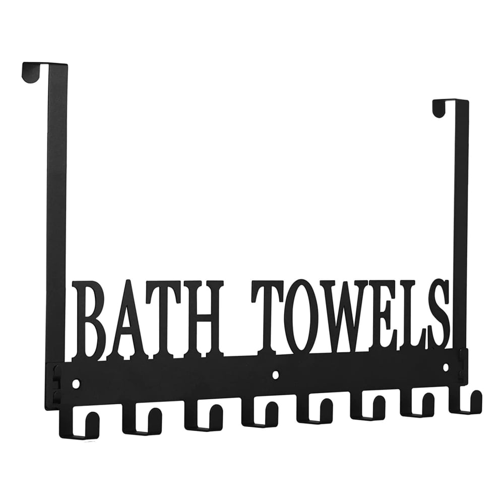 Over the Door Towel Rack Hook Row Natural Welding Process Hook Row for