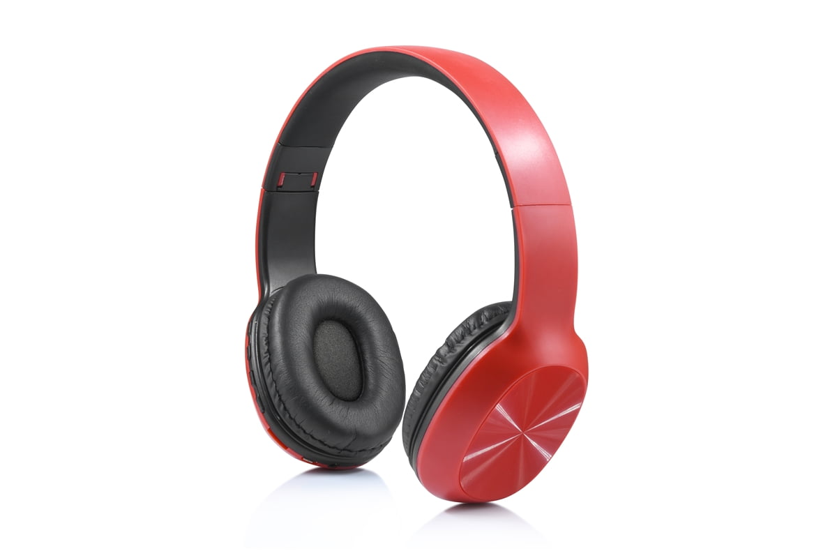 Over-the-Head Stereo Wireless Headsets for Motorola Edge 20,20 Lite, one 5G UW ace, Moto G Stylus 5G, G20, G40 Fusion, G100, G50, G10 Power, E7i Power, E7 Power, G30 (Red)