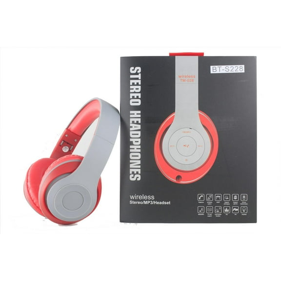 Over-the-Head Stereo Wireless Headsets for OPPO Reno, Reno 10x zoom, F11 Pro, F11, A5s (AX5s), A7n (Red)