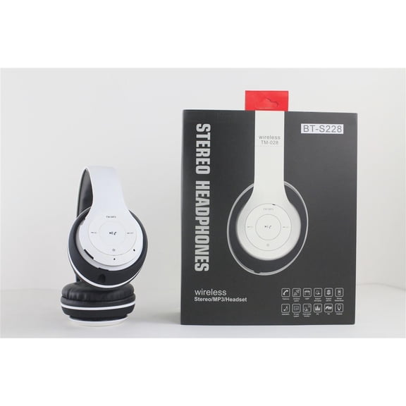 Over-the-Head Stereo Wireless Headsets for OPPO Reno, Reno 10x zoom, F11 Pro, F11, A5s (AX5s), A7n (White)