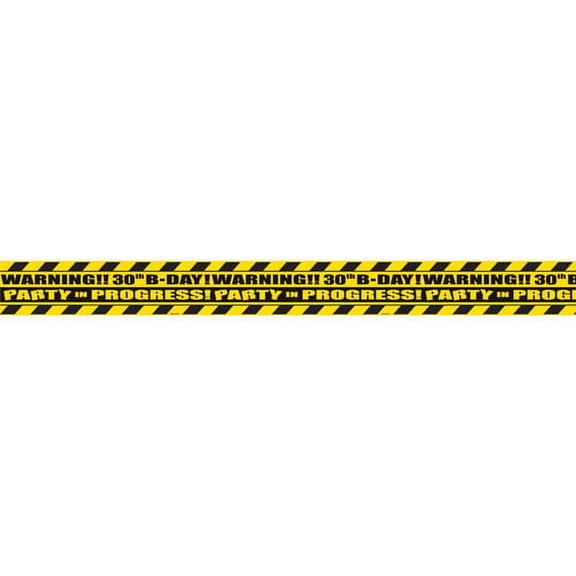 Over the Hill Caution Tape Novelty 30th Birthday 45 ft