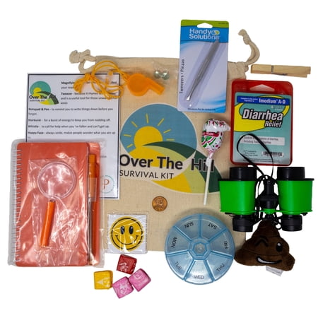 Over the Hill Funny Survival Kit Ultimate Party Favor | 50th Birthday Gifts