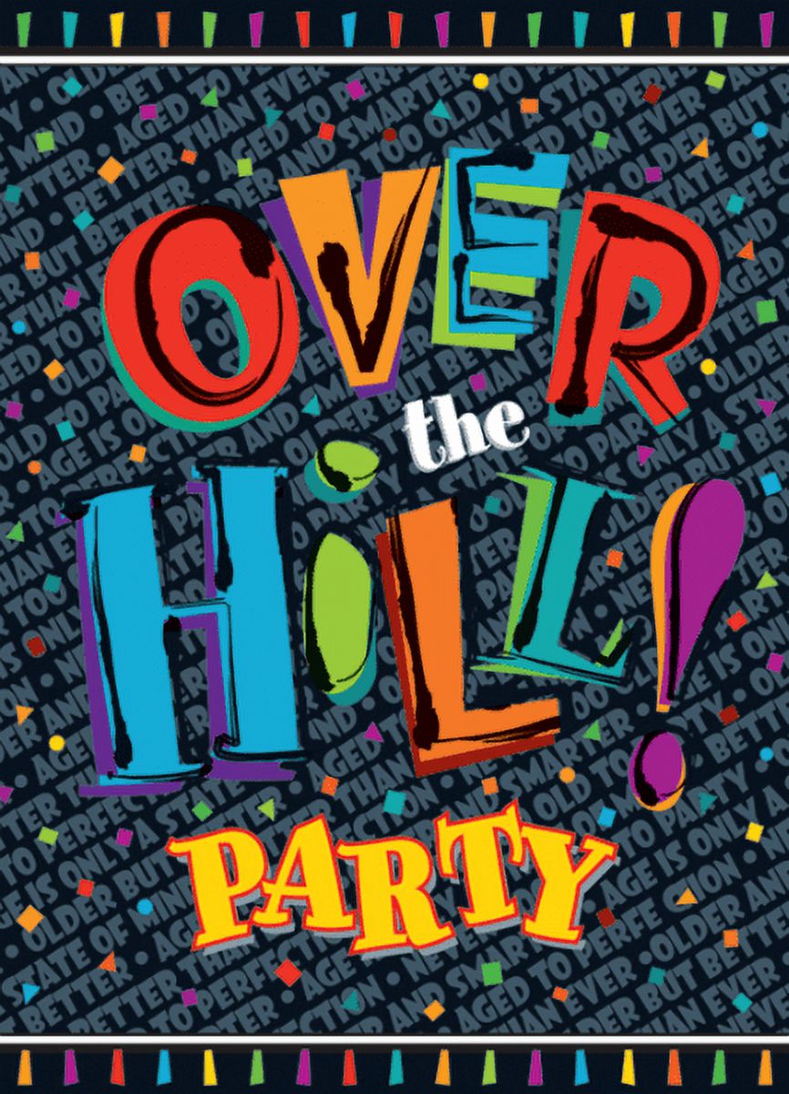 Over the Hill Invitations w/ Envelopes (8ct)
