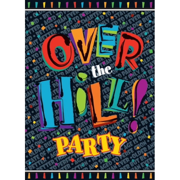 Over the Hill Invitations w/ Envelopes (8ct)