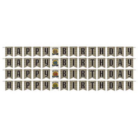 Over the Hill 'Ole Fogey' Customizable Happy Birthday Banner (1ct)
