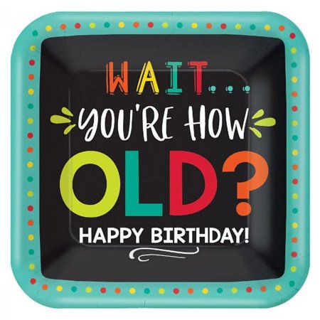Over the Hill 'Party Animal' Small Paper Plates (8ct)