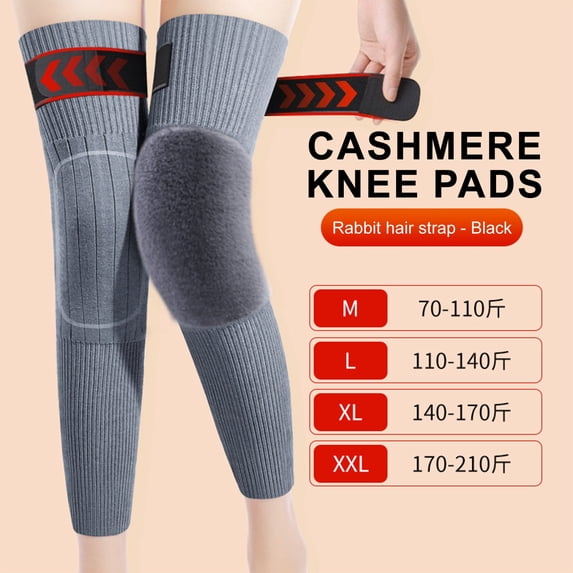 Over-the-Knee Warm Socks Knee Pads, Unisex Winter Thermal Leg Sleeves Warmers, Slip-On Knee Brace for Cold Weather, Thermal Socks for Outdoor Sports Skiing and Motorcycling