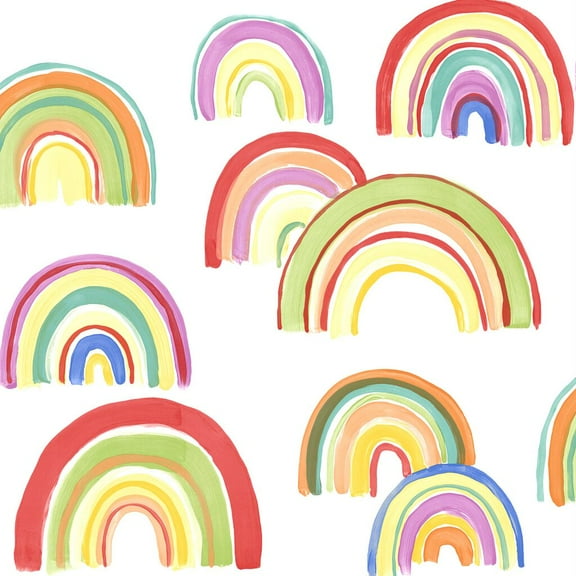 Over the Rainbow Multicolor Wallpaper