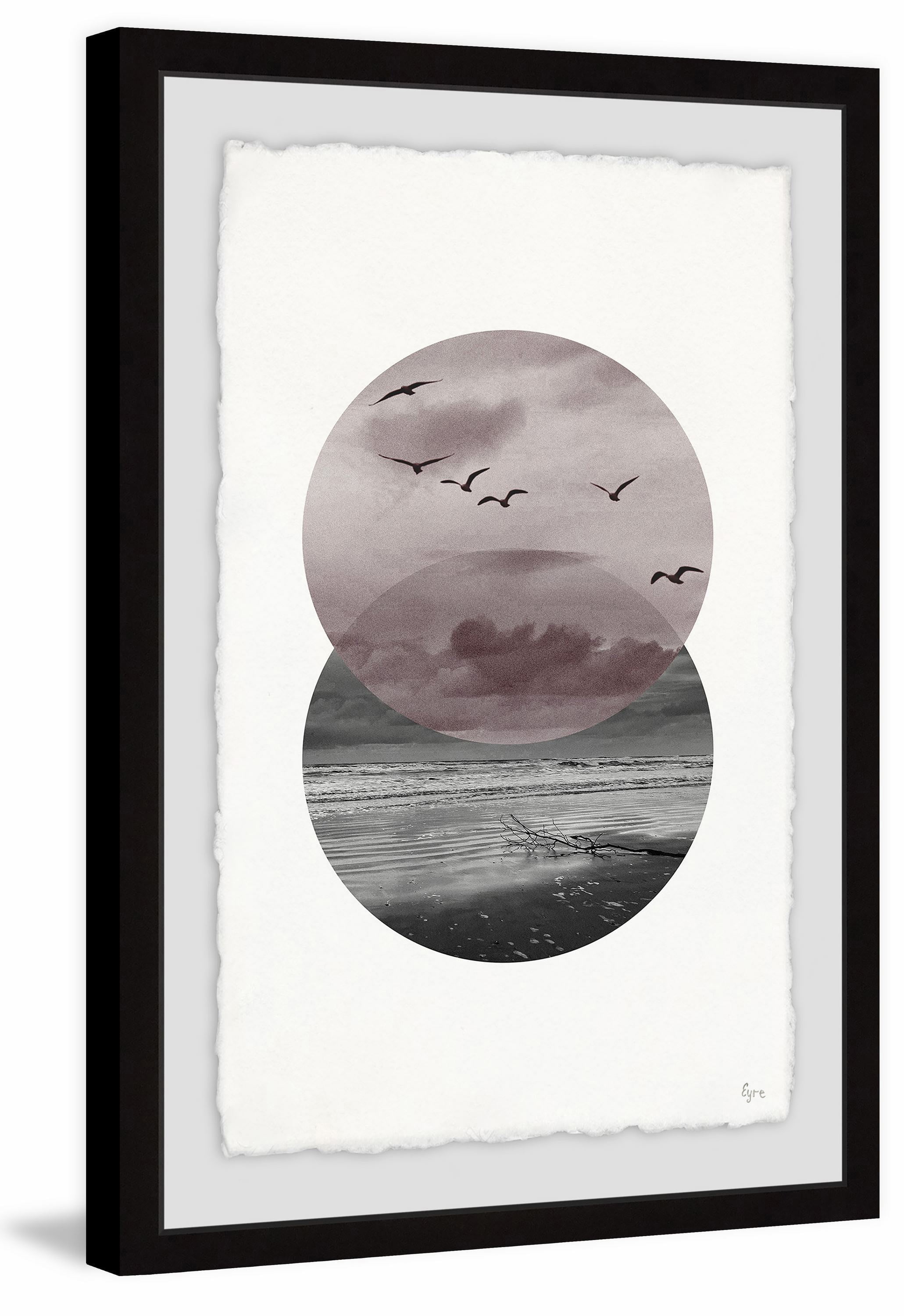 Over the Sea Framed Painting Print