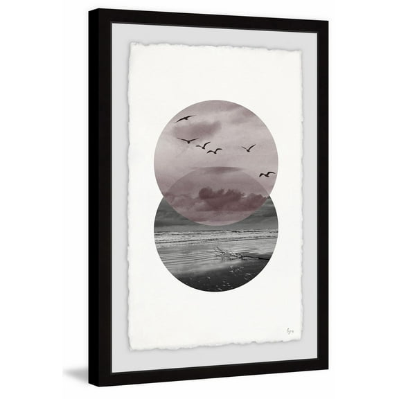 Over the Sea Framed Painting Print