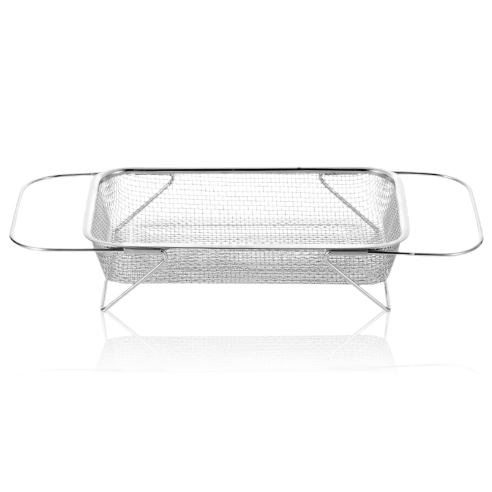 Over the Sink Colander Stainless Steel Expandable Strainer Basket