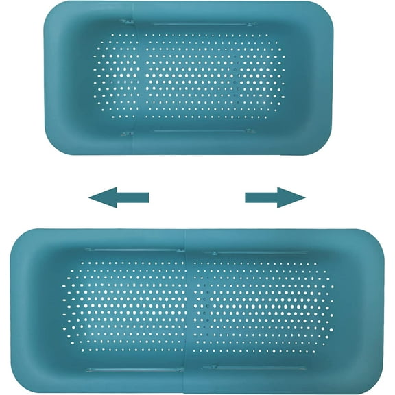 Over the Sink Colander Strainer Basket - Multifunctional Kitchen Gadget for Your New Home Kitchen Essentials Green