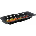 thumbnail image 1 of Over the Sink Extendable Collapsible Colander, BPA-Free Food Grade Plastic Strainer for Fruits, Veggies, Pasta – Black, 14.25" to 19.5" Adjustable, 1 of 5