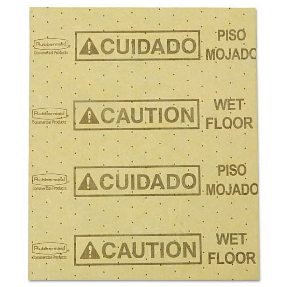 Over-the-Spill Pad, Caution Wet Floor, 16 oz, 16.5 x 20, 22 Sheets/Pad | Bundle of 5 Packs