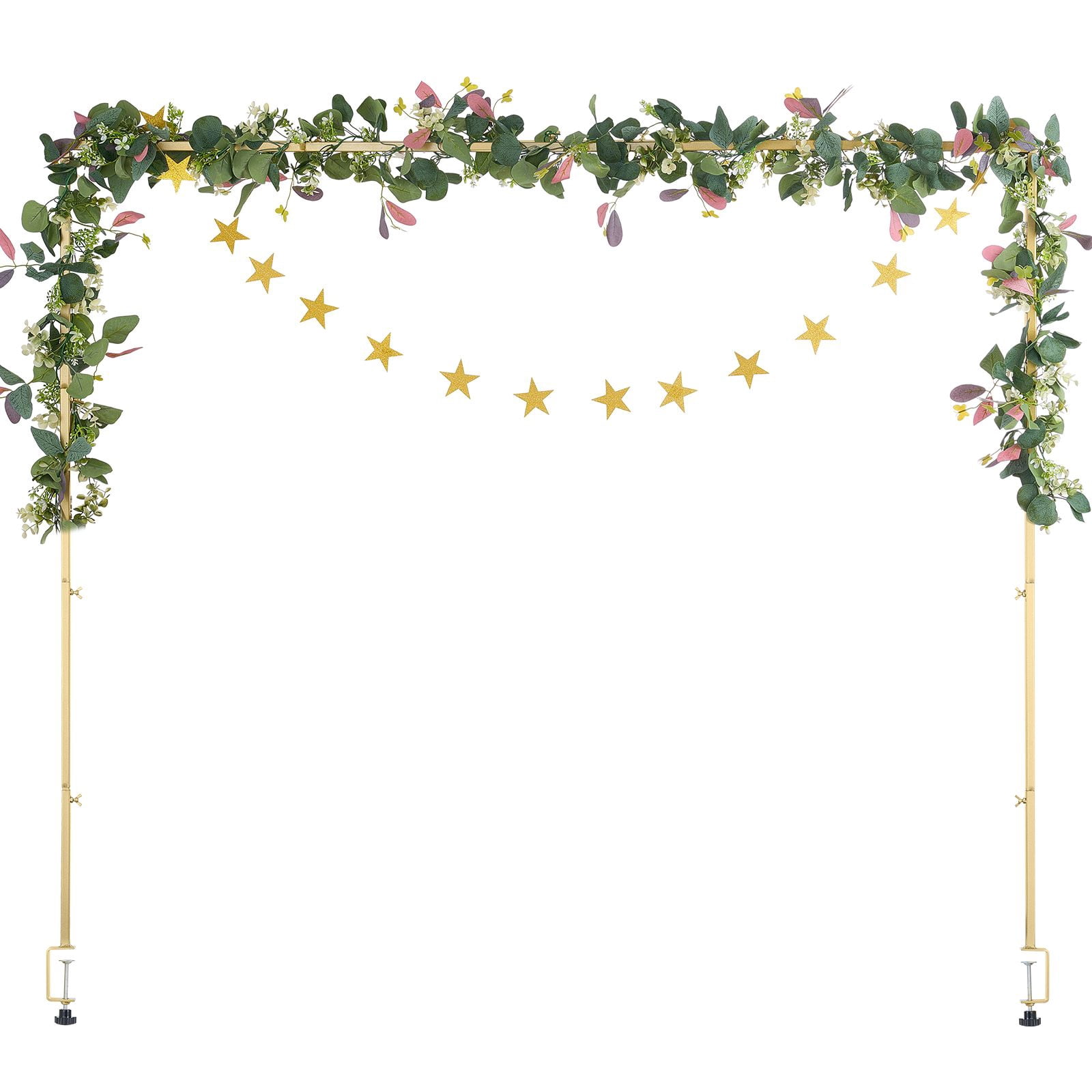 Over the Table Balloon Arch Stand with Clamp, 10-20 lbs Capacity, Adjustable 20-70" Length, 3 Heights, Storage Bag for Wedding Party Decor