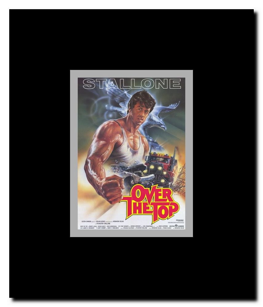 Over the Top Framed Movie Poster