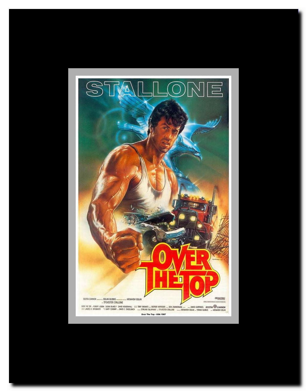 Over the Top Framed Movie Poster