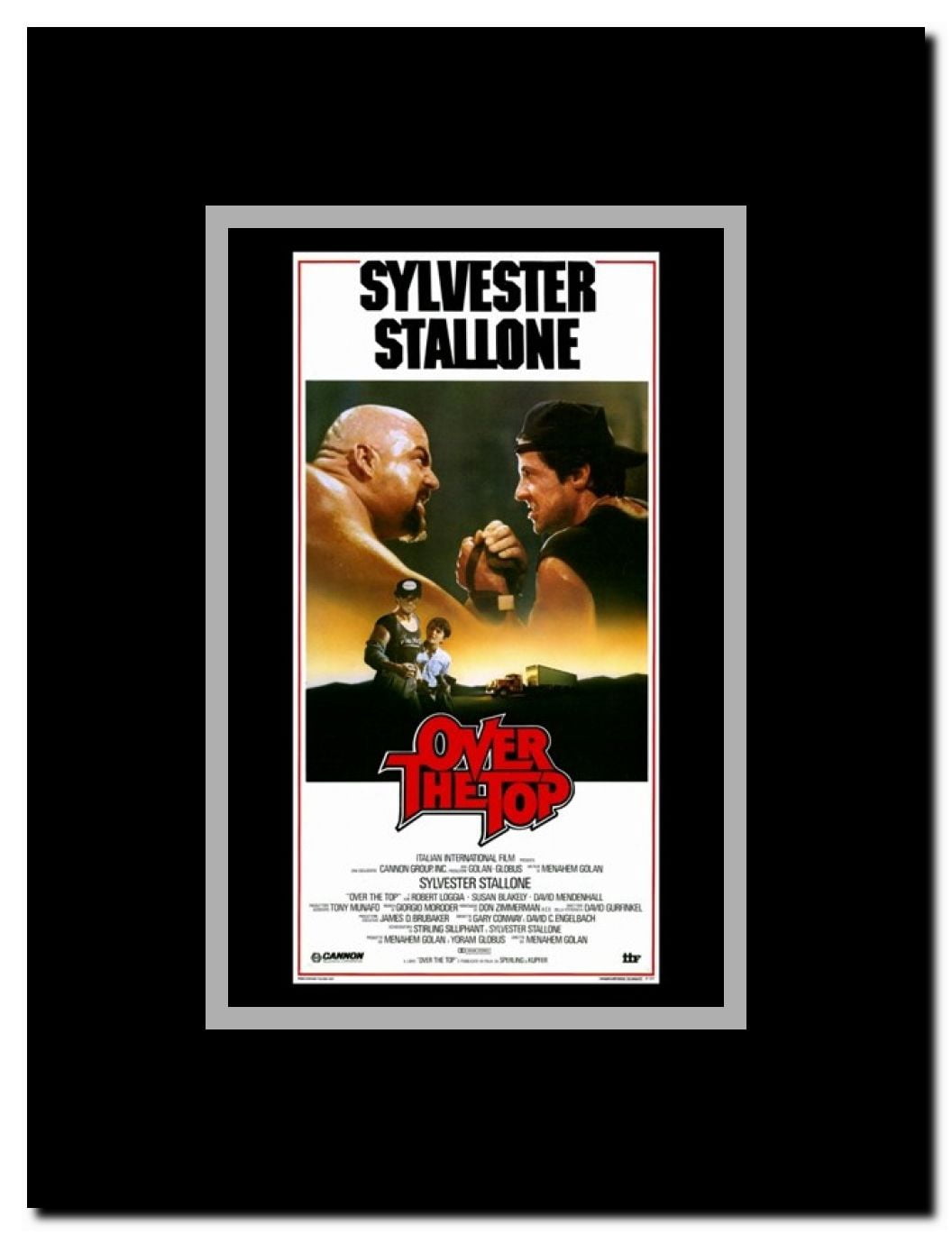 Over the Top Framed Movie Poster