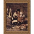 thumbnail image 1 of Over the chips 20x24 Gold Ornate Wood Framed Canvas Art by Makovsky, Vladimir, 1 of 2
