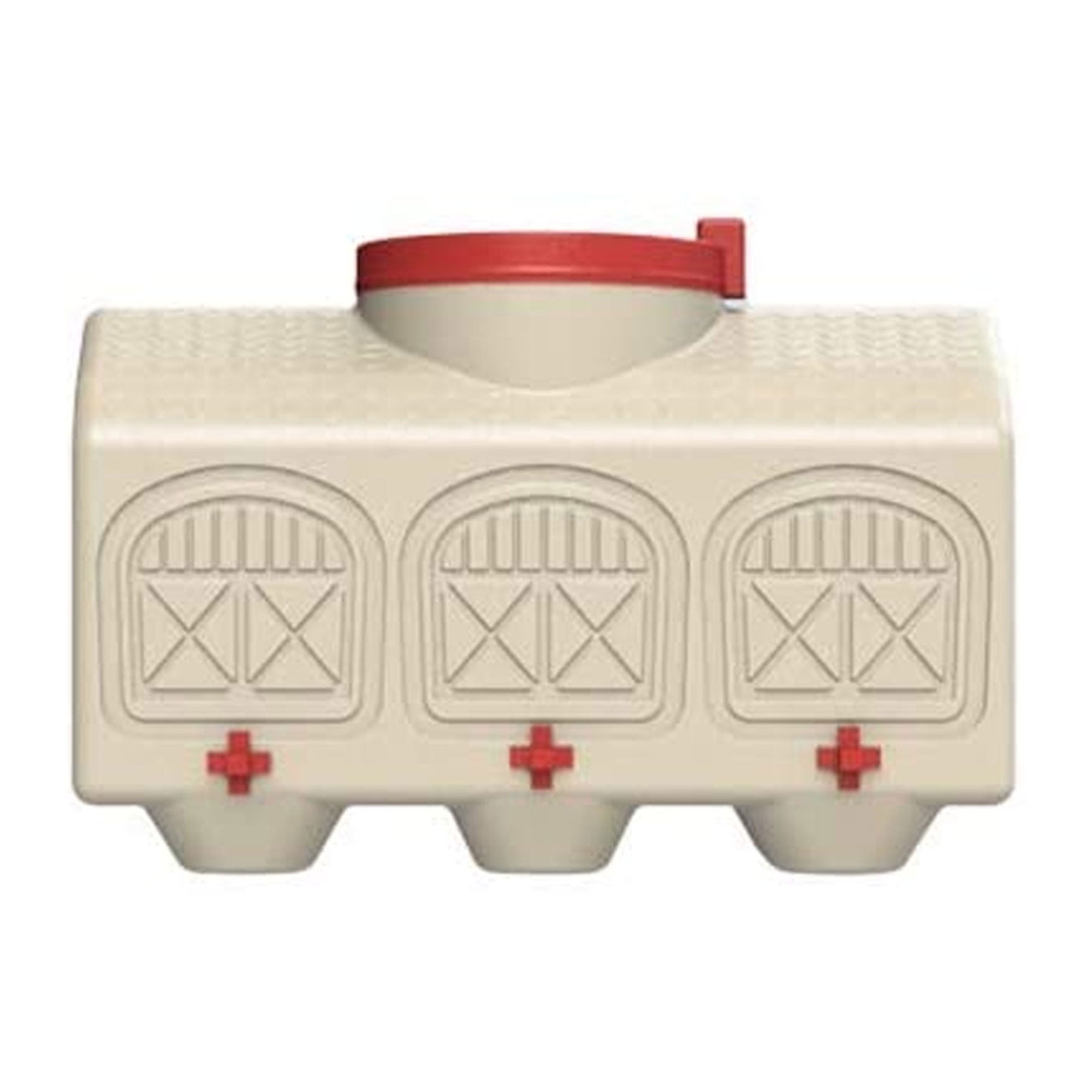 Large Beige Plastic Automatic Chicken Waterer with No Spill System