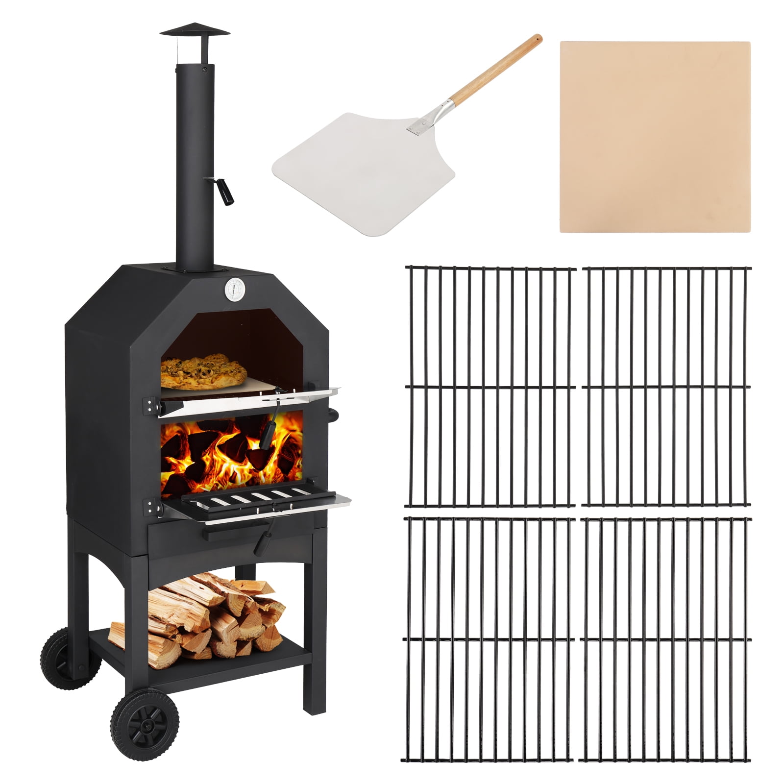 OverPatio 14Inch Outdoor Pizza Oven Wood Burning Outdoor Pizza Oven w