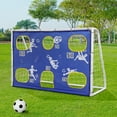 thumbnail image 1 of OverPatio 3-in-1 Soccer Goal System, 6x4 Portable Football Shooting Training Aid for Kids, Backyard, 1 of 6