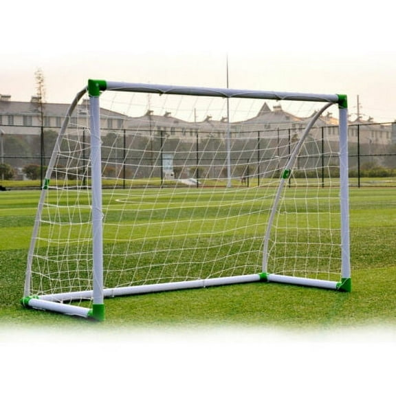 OverPatio 6 x 4ft Professional Soccer Goal and Net, White