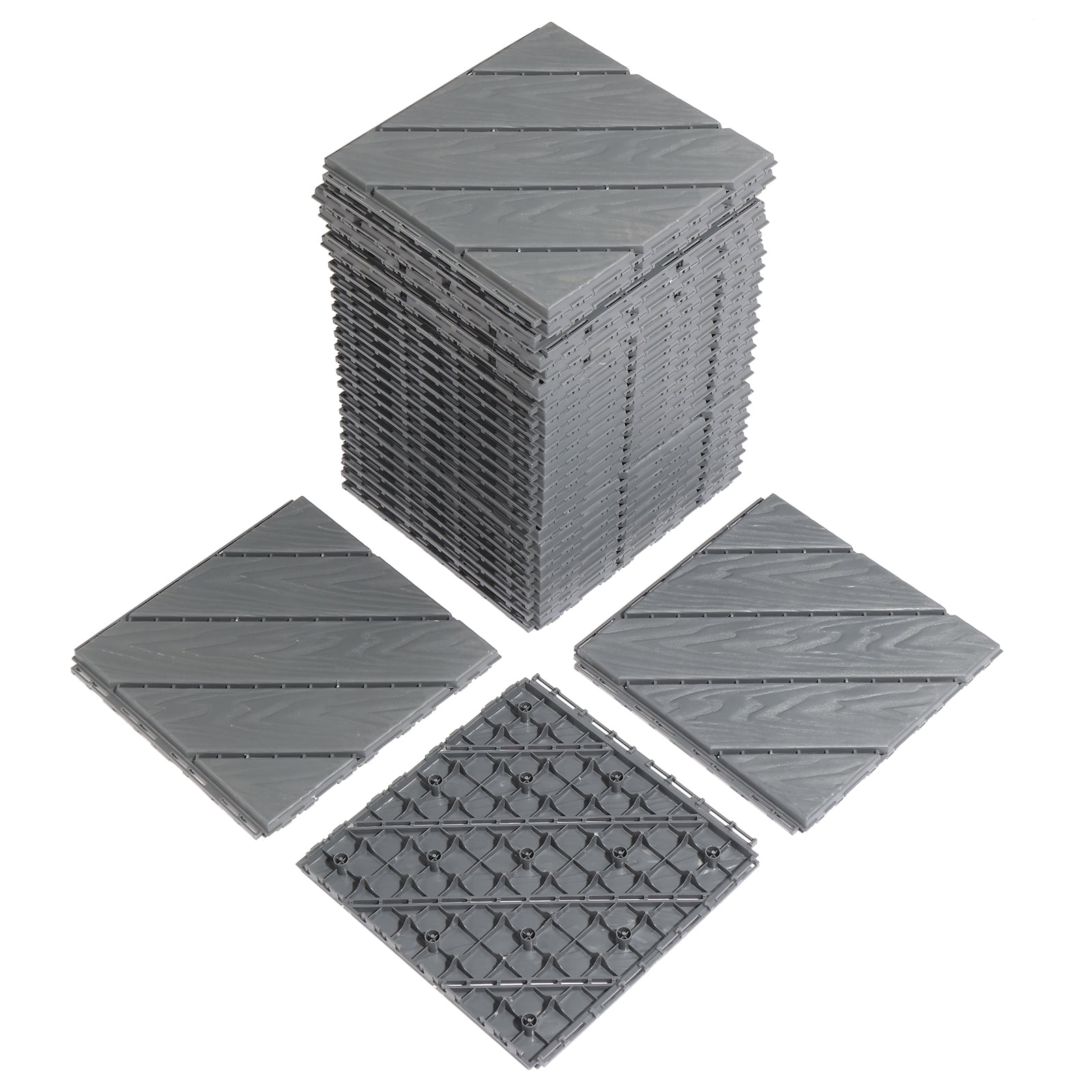 OverPatio Flooring Interlocking Deck Tiles 12"x12"(27 Pcs) Patio Waterproof Flooring Outdoor For Pool Deck
