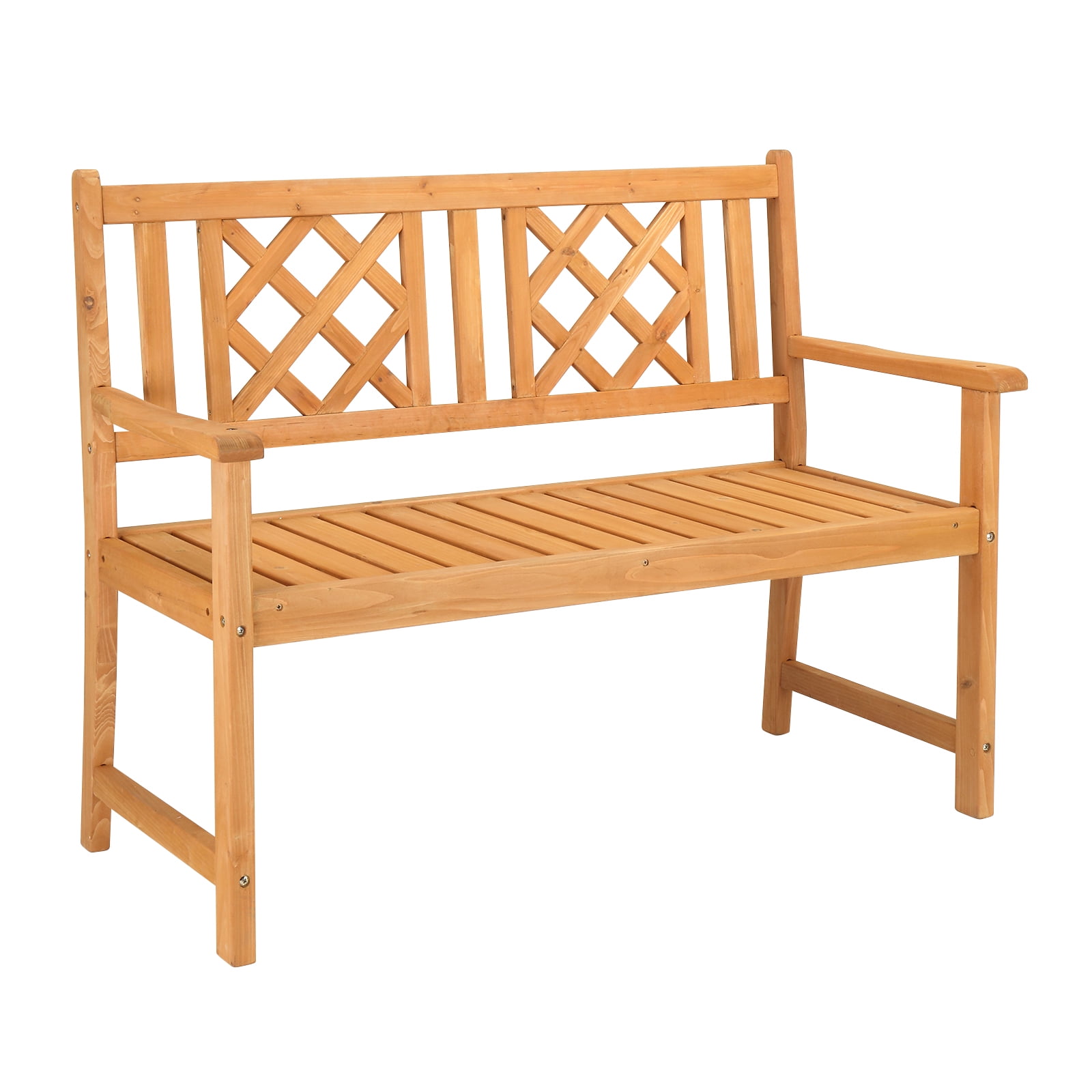 OverPatio Outdoor Bench Wood Garden Bench Patio Garden Bench Wood ...