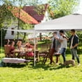 thumbnail image 1 of OverPatio Patio/Outdoor/Wedding Pop-up Gazebo Instant Portable Canopy Tent , with 2 Sidewalls, Parties and Events (10FTx10FT, White), 1 of 11