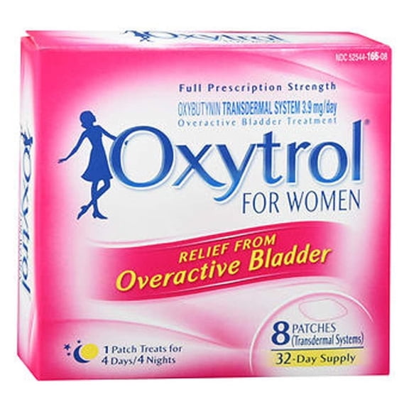 Overactive Bladder Transdermal Patch, 8 Count (Pack of 3)
