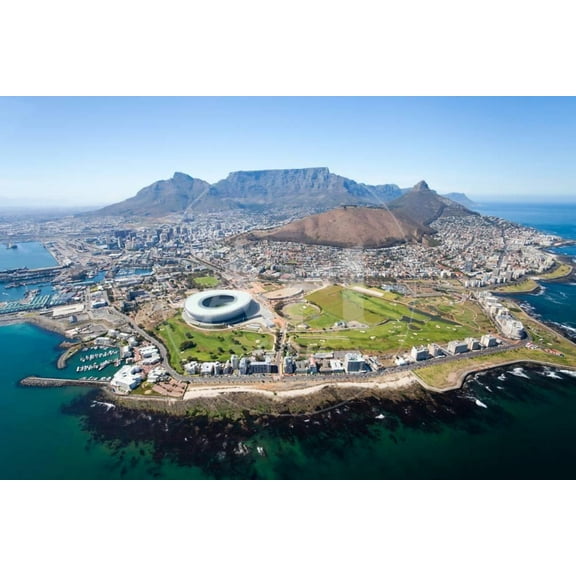 Overall Aerial View of Cape Town, South Africa, Unframed Photographic Print Wall Art by michaeljung Sold by Art.Com