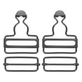 thumbnail image 1 of Overall Buckles 2 Sets Retro Suspender Replacement Buckles 40mm, Gun-black, 1 of 6