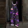 thumbnail image 1 of Overall Cotton-Linen Jumpsuit For Women With Pockets Loose Fit Spaghetti Strap Wide Leg Casual Plus Size Rompers For Women, 1 of 5