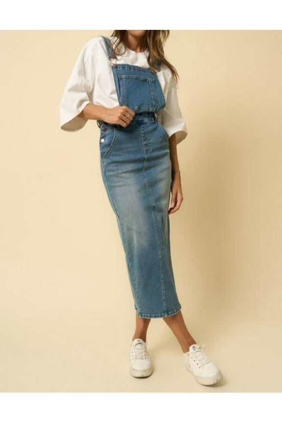 Overall Denim Skirt