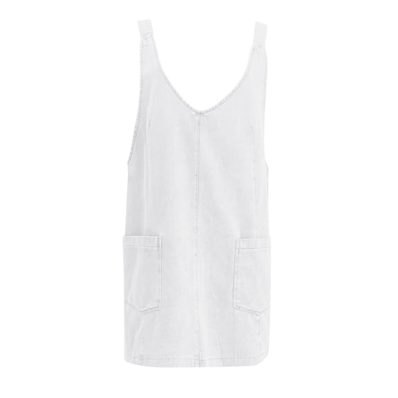 Overall Dress For Women Denim Dress Suspender Pocket Adjustable Mini Dress Sunday Dress for Women Mini Summer Dress for Women Dresses for Women Dresses for Women Casual Summer Ruffled Dress for Women
