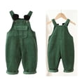 thumbnail image 1 of Overalls for Kids Summer Corduroy Overalls Sleeveless Dungarees Cowboy Outfit for Boys 3-4 Years, 1 of 7