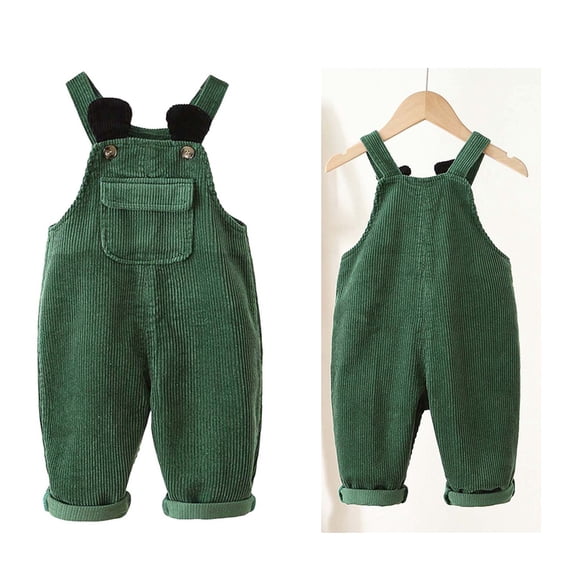 Overalls for Kids Summer Corduroy Overalls Sleeveless Dungarees Cowboy Outfit for Boys 3-4 Years