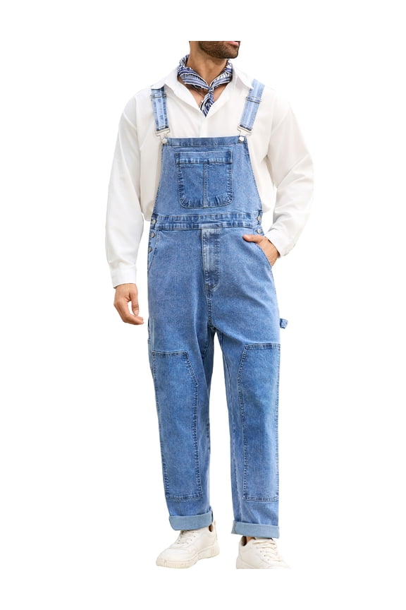 Overalls for Men Work Jumpsuits Painters Coveralls Bibs White Elephant Gifts