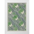 thumbnail image 1 of Overbeck, Hannah Borger 13x18 White Modern Wood Framed Museum Art Print Titled - Green Geometric, 1 of 4