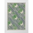 thumbnail image 1 of Overbeck, Hannah Borger 23x32 White Modern Wood Framed Museum Art Print Titled - Green Geometric, 1 of 4