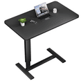 thumbnail image 1 of Overbed Bedside Table With Wheels,Adjustable Medical Home Bed Table,Rolling Tray Laptop Table,Mobile Standing Desk,Black, 1 of 8